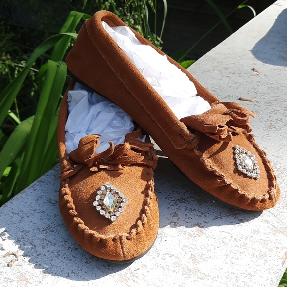 Circo Rawhide Leather Indian pow wow shoes - Picture 1 of 10